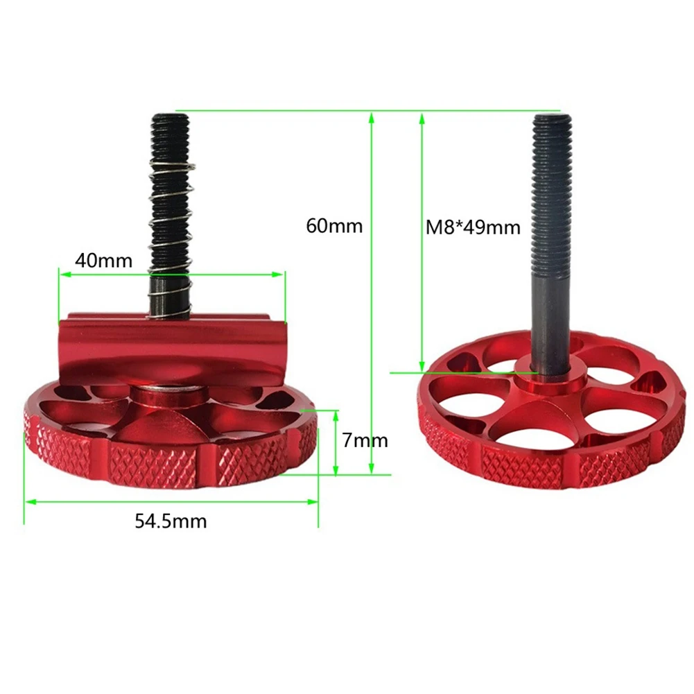 

AU-For Folding Bike Frame Round Hinge Lever C Buckle Clamp Set Head Tube Folding Buckle Aluminum Alloy For Brompton