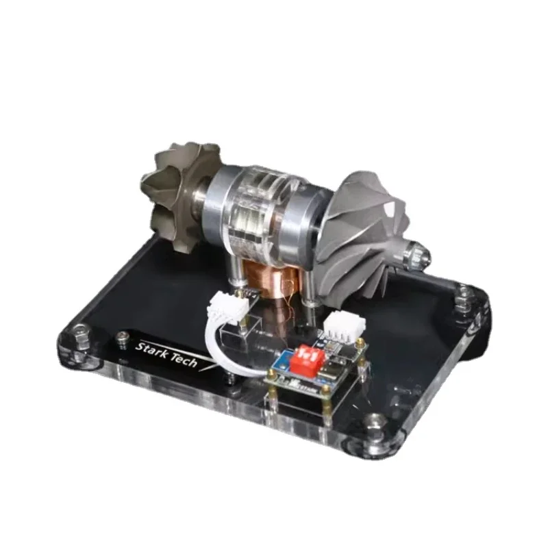 Metal Turbine Motor Model Supercharged Aviation High Speed Engine CNC Toy Can Be A Collector's Gift for Friends and Family