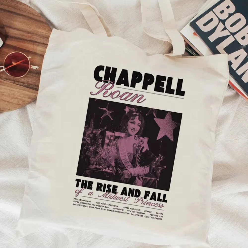 

Chappell Roan shopping bag handbag bolsa shopper bolso eco bag fabric net string cloth sac tissu