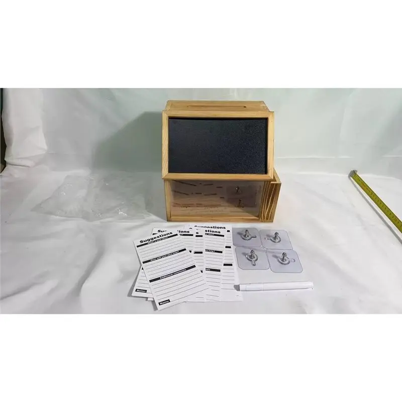 AB41-Suggestion Box And Piggy Bank, Acrylic Voting Box For Bars And Hotel Restaurants, Postcard Suggestion Box, Tip Box