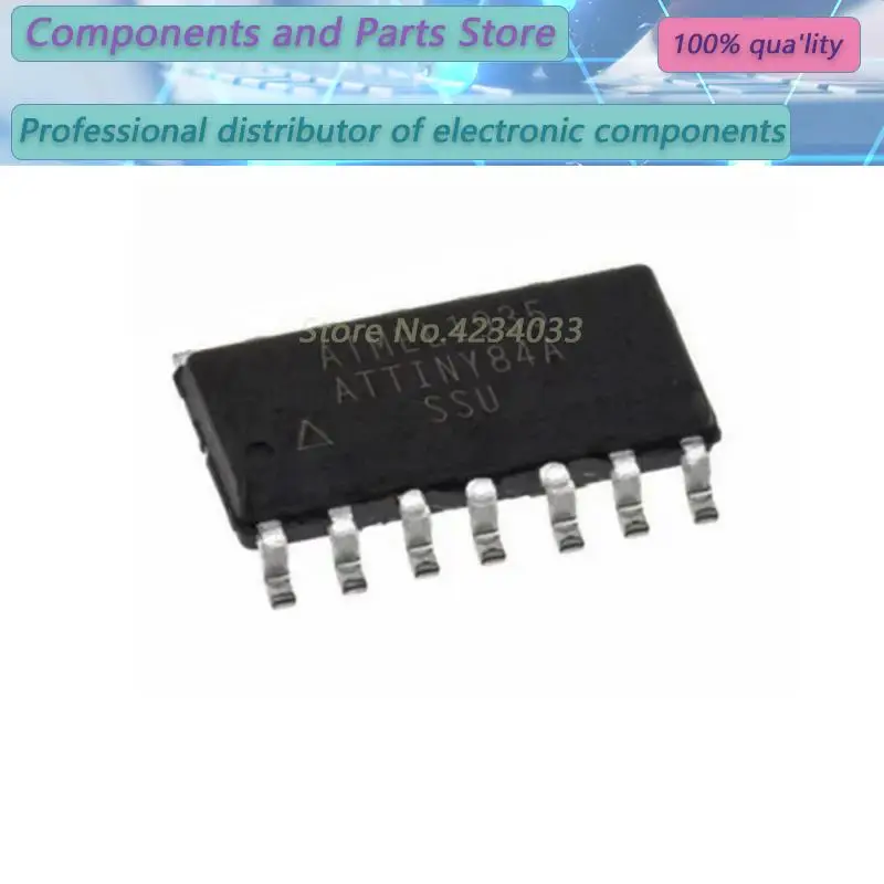 10PCS  ATTINY84A-SSU  ATTINY84A-S  ATTINY8  SOP-14 NEW100%  Free shipping