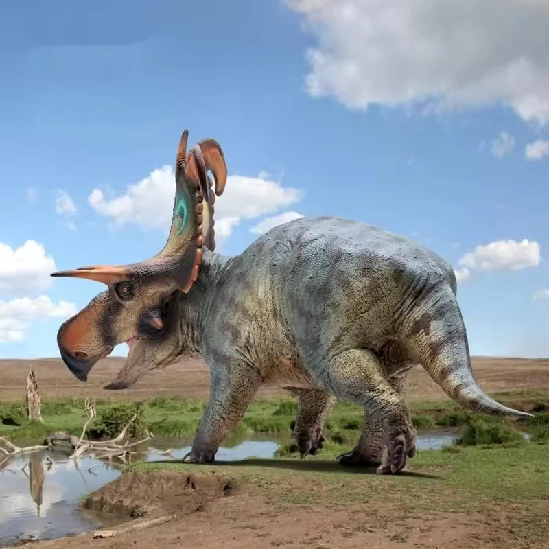 

Роки, рогатый динозавр, Фредерик, король-компаньон, модель ребенка, украшение для рабочего стола, праздничный подарок, Коллекционная фигурка, игрушка