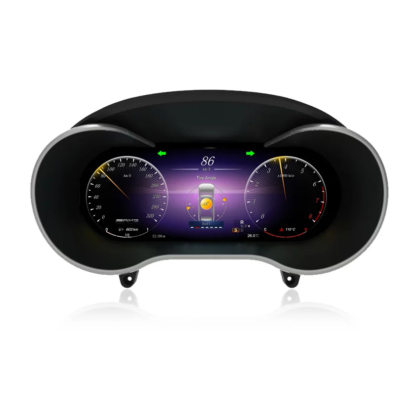 

1920*720p Linux System 12.3" Car Dashboard Screen Digital Instrument Cluster For W205 GLC300 X253 GLC 63AMG