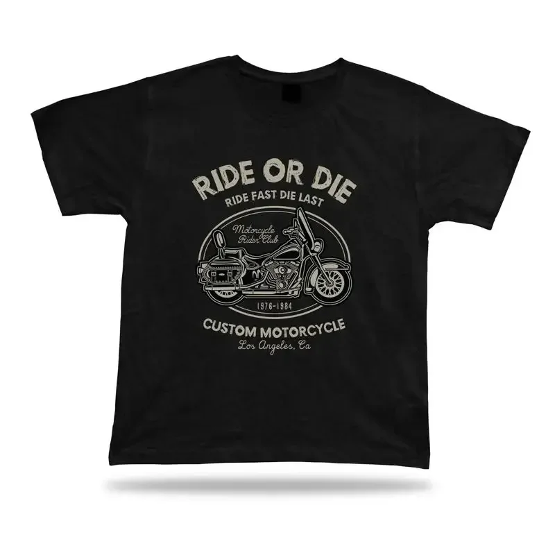 Ride or die ride fast die last motorcycle club tshirt tee apparel modern design