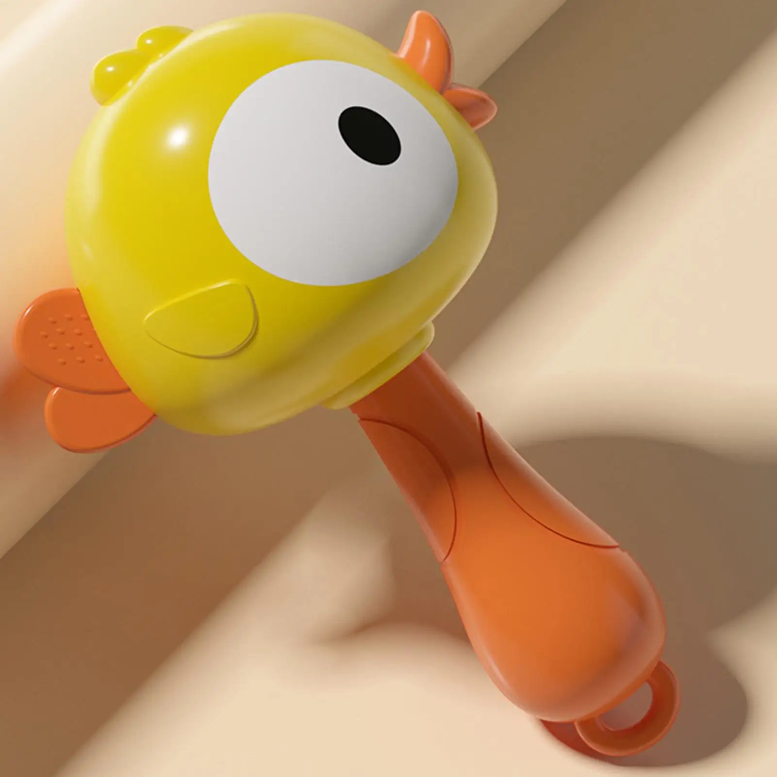 어린이 마라카스 오리 딸랑이 장난감 작은 개구리 동물 마라카스 컬러풀 마라카스 조기 교육 어린이 악기 소음기 장난감