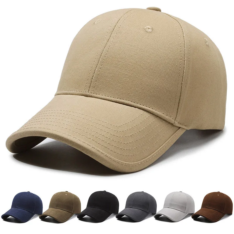 

New Style Hat For Men And Women Plain Cap Outdoor Casual Sun Hat Korean Version Ins Hard Top Solid Color Baseball Cap Cap