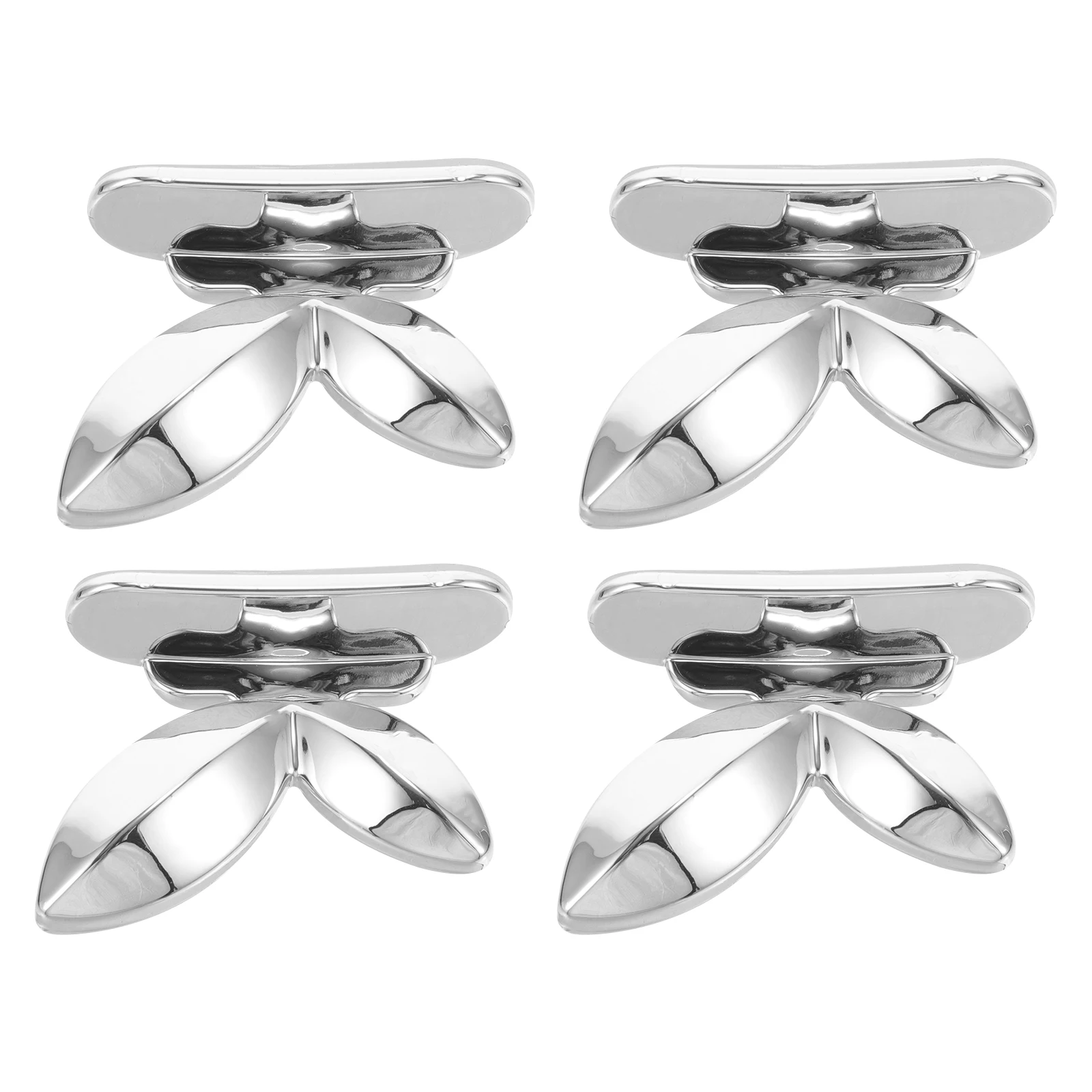 

4pcs Butterfly Toilet Lid Lifter Silver Plastic Handle Bathroom Supplies Foldable Hygienic Easy Installation Tool Toilet Seat