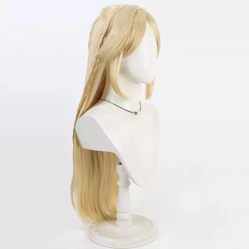 Peruka Cosplay Gra Wuthering Waves Cartethyia Długie Blond Warkocze Halloween Party Włosy Kobiety Dziewczyny Karnawał Gra Peruki