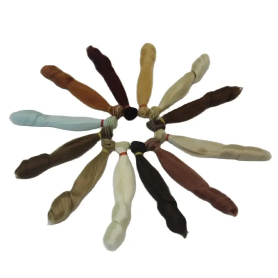 

Wholesale 1pc 20*100cm Heat Resistant Synthetic Roman Curly Hair Extensions for BJD 14 inch Handmade Dolls Accessories