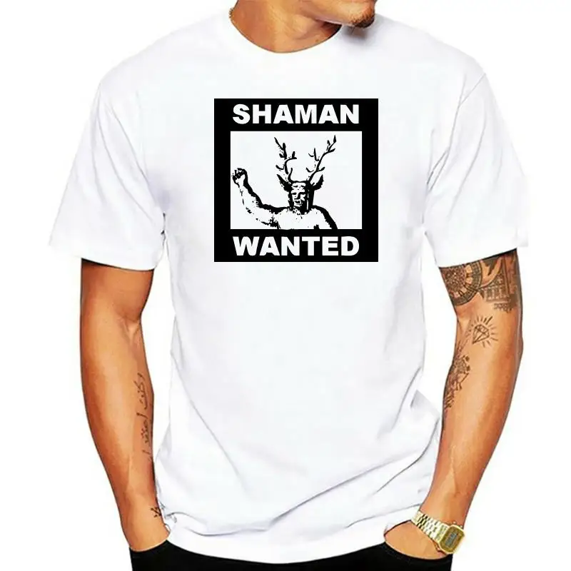 Men Cotton brand Tshirt Shaman Wanted Unisex T Shirt Custom Graphic Tee Shirt Casual beach man t-shirt brand teenager tshirts