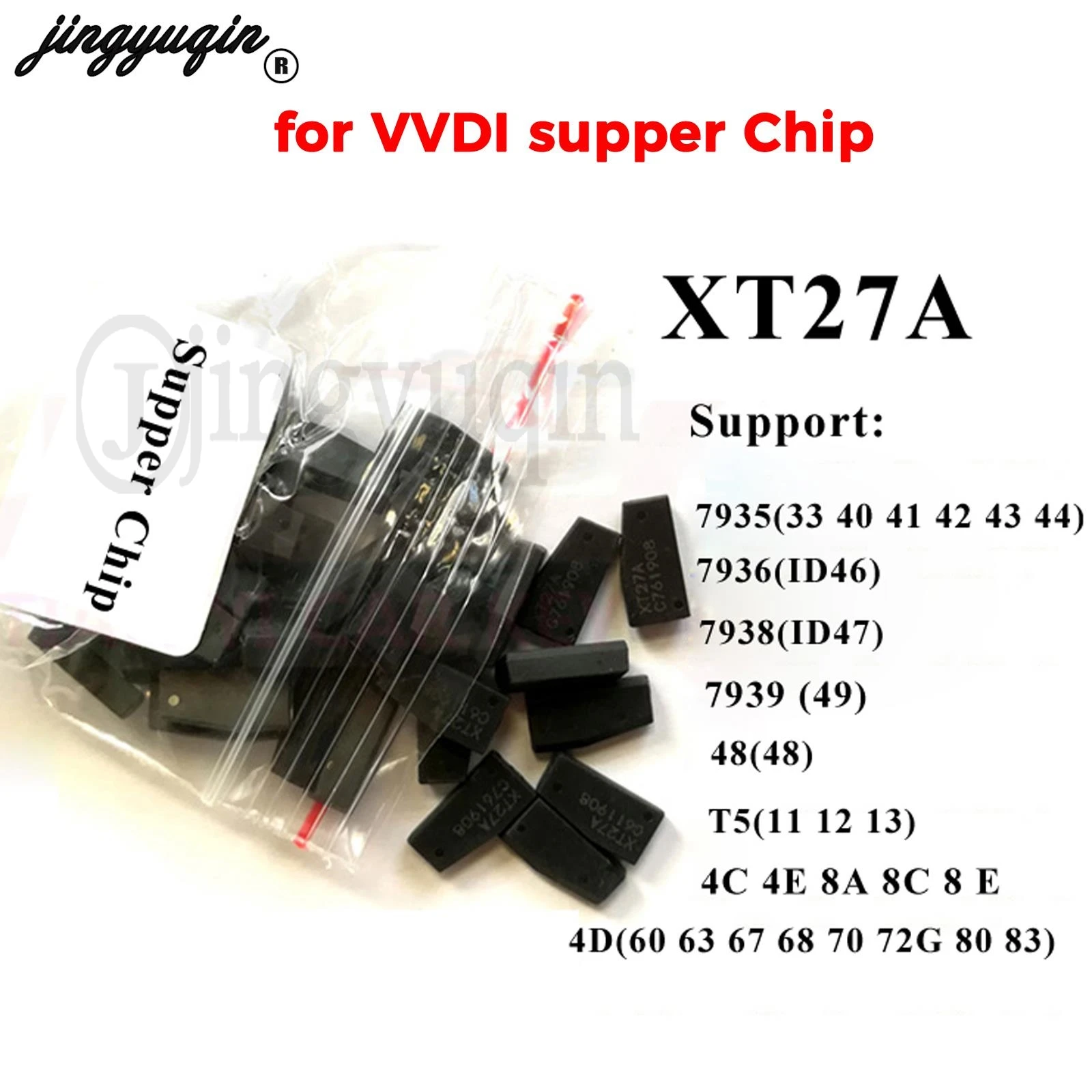 jingyuqin for VVDI Supper Chip 46/48/4D/4C/T5 XT27A Copy Chip for Xhorse VVDI MINI Key Tool Transponder Blank Chips