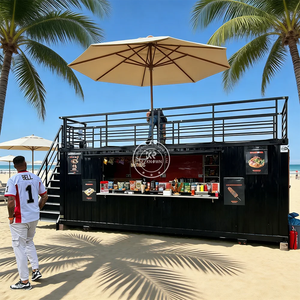 

Mobile Custom Container Bar Restaurant Outdoor Fast Food Container Kiosk Coffee Bar For Business