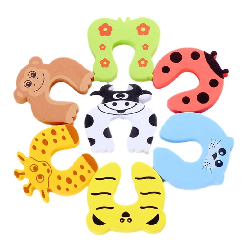 Protection Baby Safety Cute Security Door Stopper Furniture Baby Card Lock Newborn Care Child Finger Protector