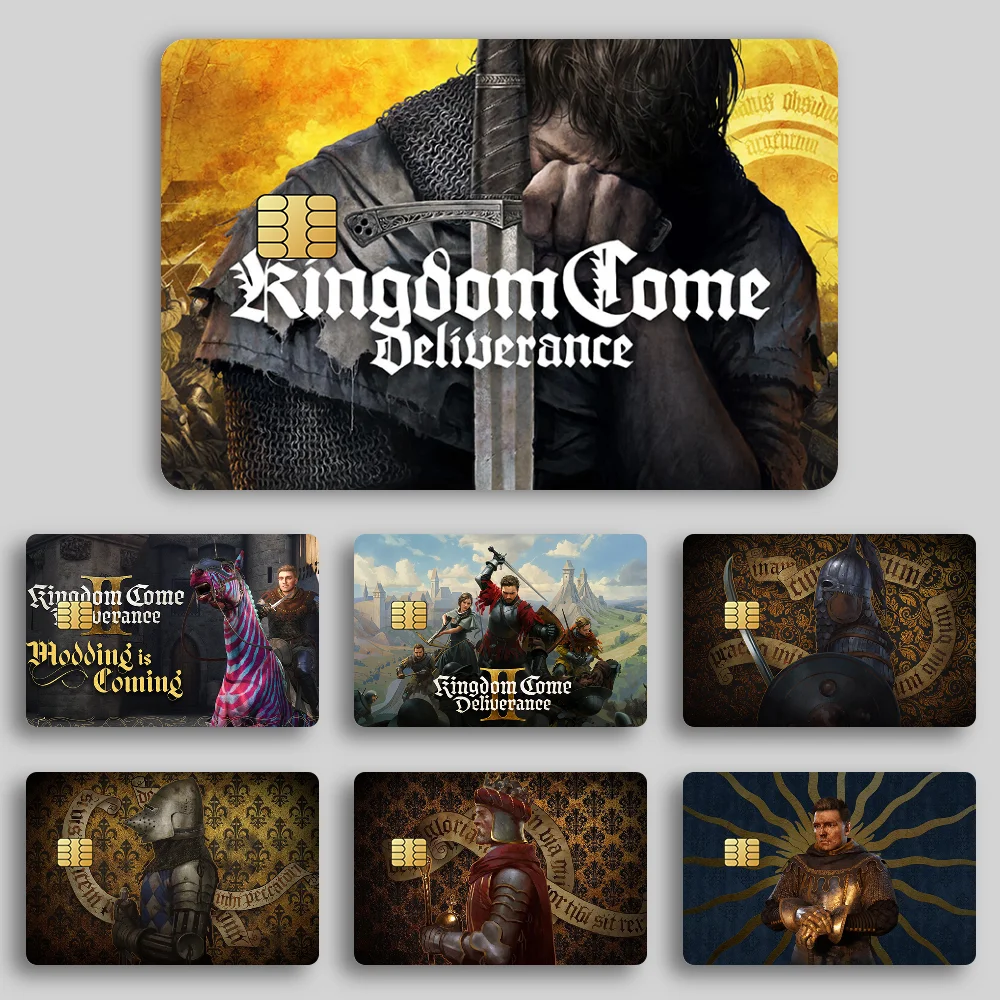Deliverance II 2 لعبة فيلم غطاء الجلد ملصقات بطاقة الائتمان K-Kingdom Come 4 قطعة الخصم الجبهة الديكور البنك حافلة تمرير مقاوم للماء