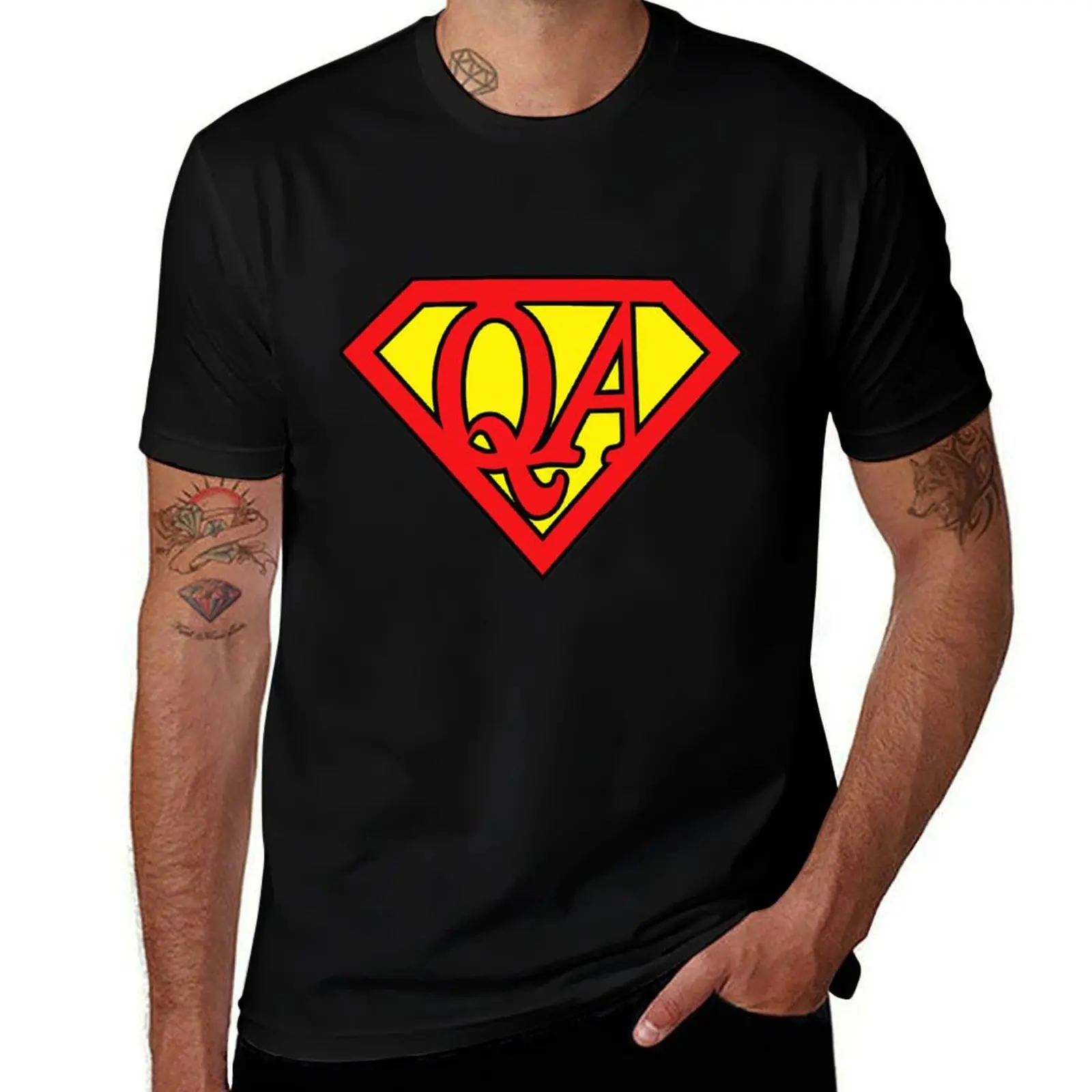 QA Tester Super Hero, Software Engineer Gift T-Shirt Funny t-shirt anime stuff tshirts for men