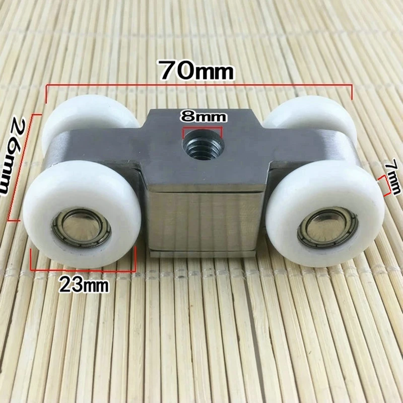 

Stainless Steel Wooden DoorHanging UlleySliding DoorHanging Pulley/Sliding Door Hanging pulley Hanging Track Pulleyh 4 Weels