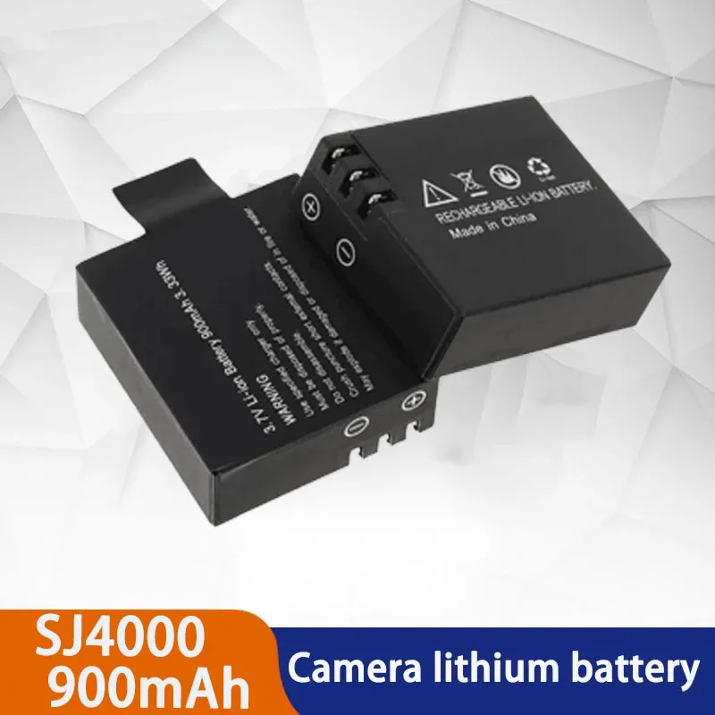 3.7V 900mAh Li-ion Rechargable Battery For SJCAM SJ4000 WiFi SJ5000 WiFi SJ6000 SJ7000 WIFi M10 SJ5000x Sport Action Camera DV