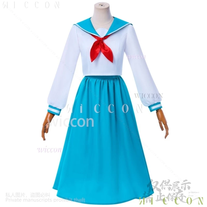 Аниме Kenyuu Densetsu Yaiba Косплей Minesayaka Костюм Японская школьная форма для девочек Сейлор Темно-синяя плиссированная юбка Custo Dress-u