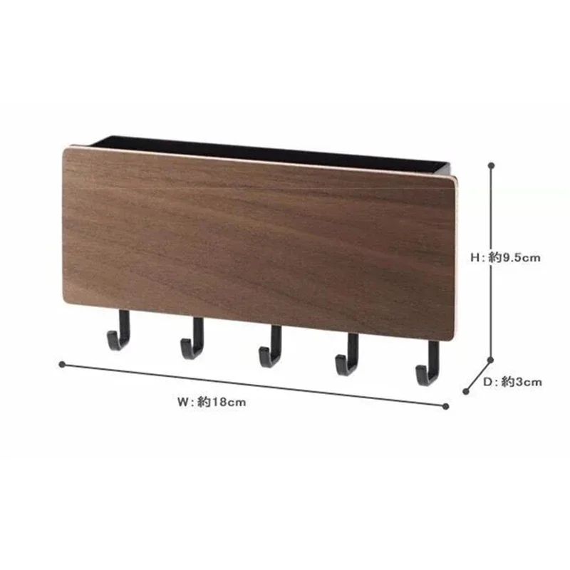 Bamboo Wall Key Holder Rack 6