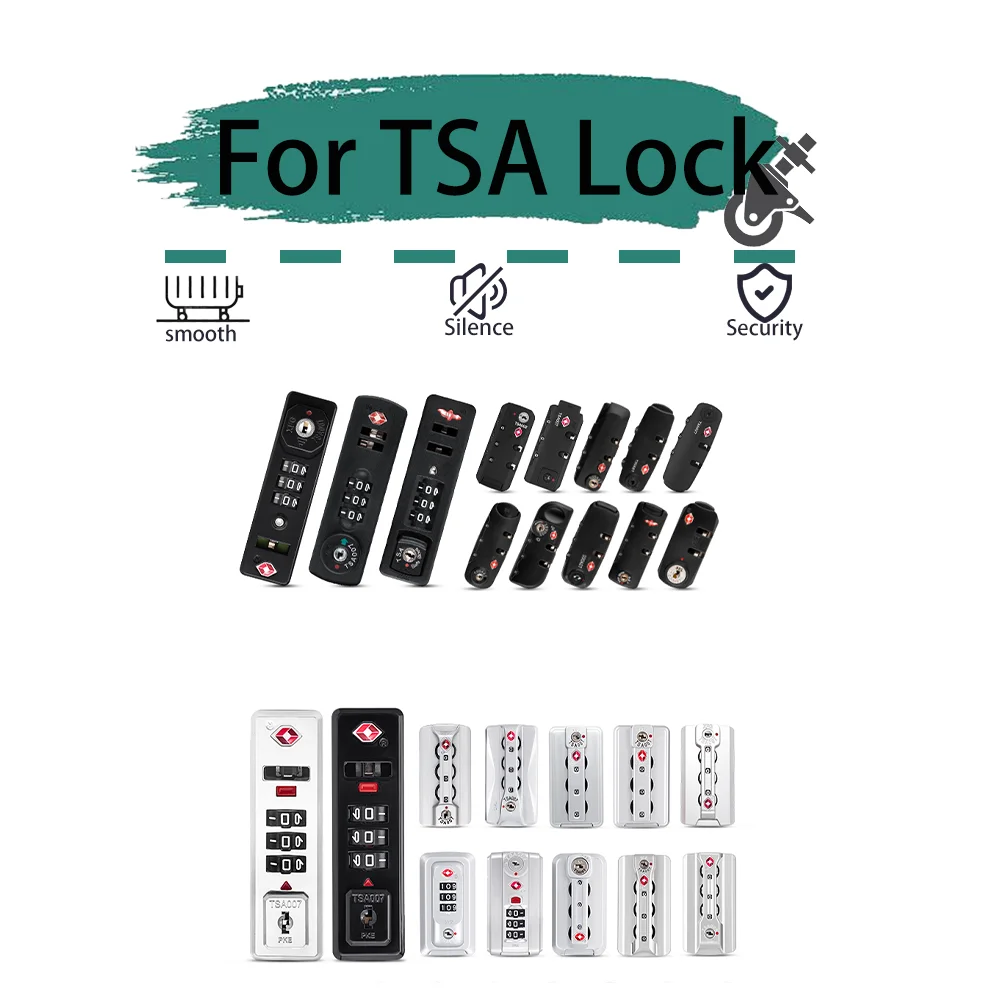 Luggage combination lock Replace travel luggage accessories Combination lock Suitcase latch tsa customs lock Travel Accessories