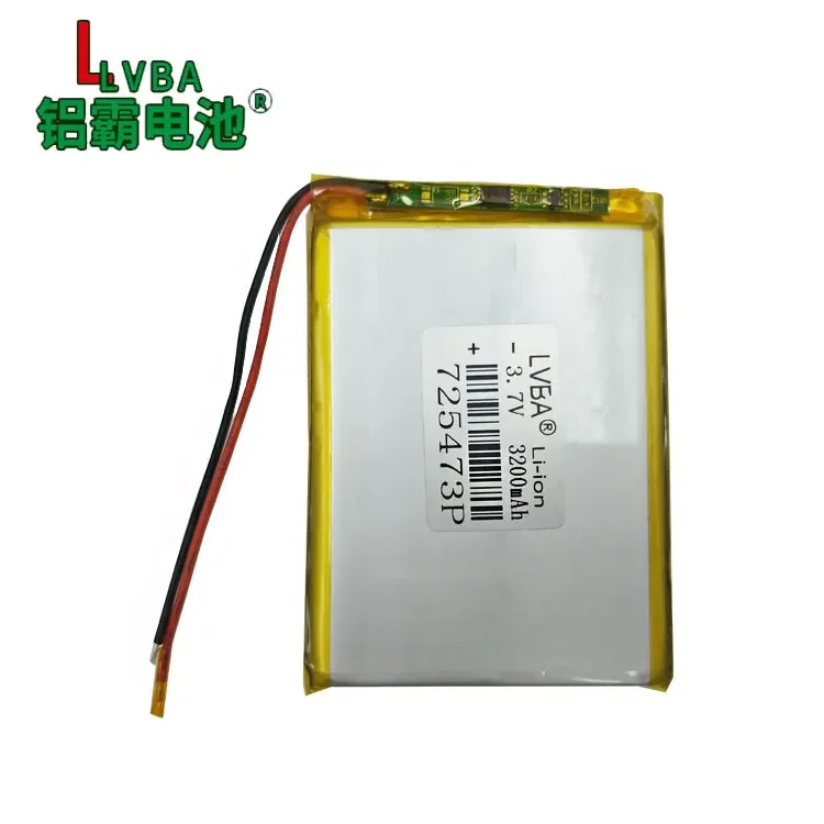 リチウムポリマー電池,3.7v,3200mah,725473,モバイル充電,宝物,デジタル製品,内蔵