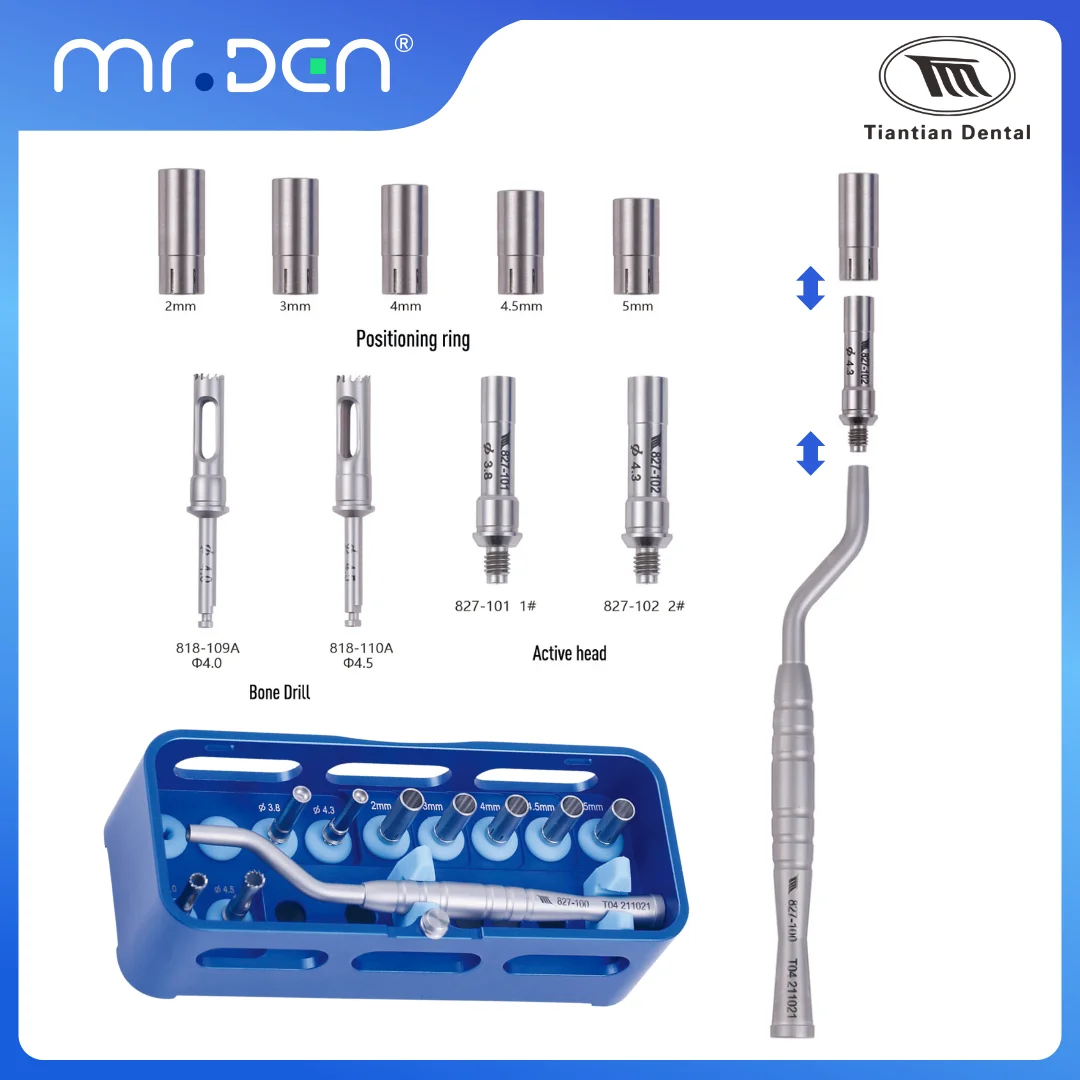 

TIANTIAN Dental Sinus Lift Beam Implant Locating Ring Internal External With Limit Interchangeable Head