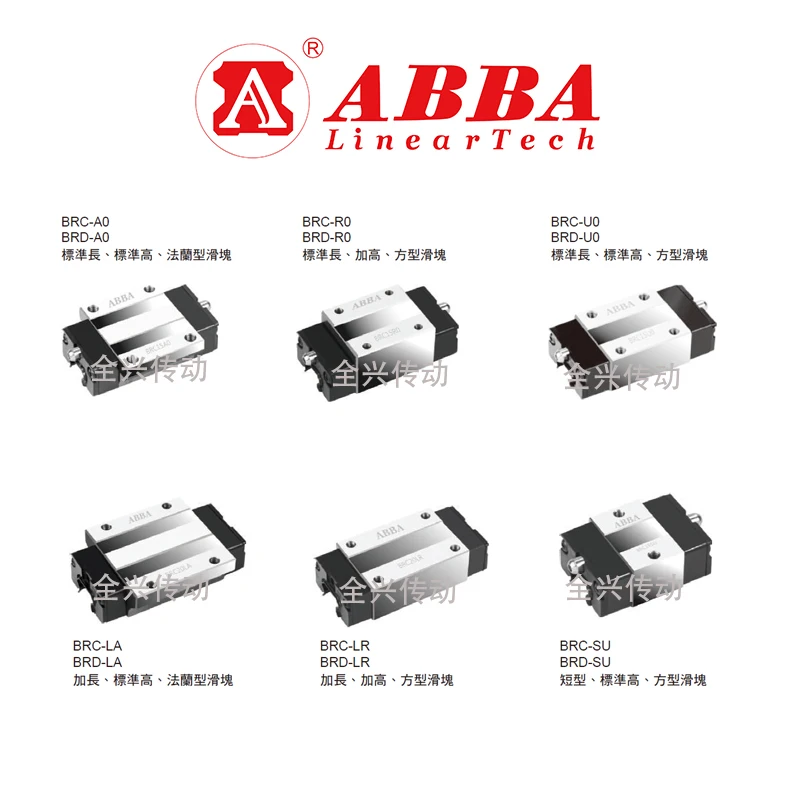 Taiwan ABBA Block BRH15B BRC15R0 BRD15R0 BRH20B BRC20R0 BRD20R0 BRH25B BRC25R0 BRH30B BRC30R0 BRH35B BRC35R0 BRH45B BRC45R0