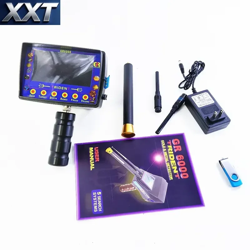XXT GR6000 High Sensitivity Metal Gold Depth 50m IP55 Rated Silver Copper Diamond Placer Gold P.G Tin Lead Jade
