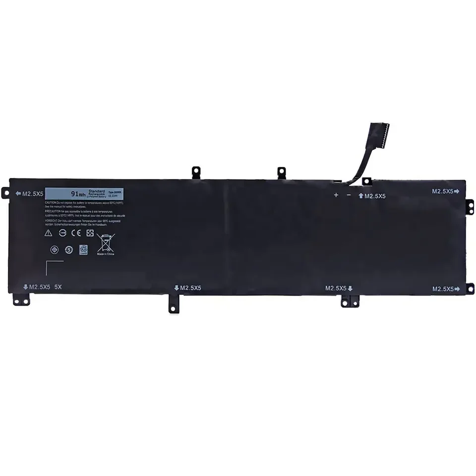 91Wh 245RR replacement Laptop Battery Compatible For D-ell X PS 15 9530 laptop batteries factory