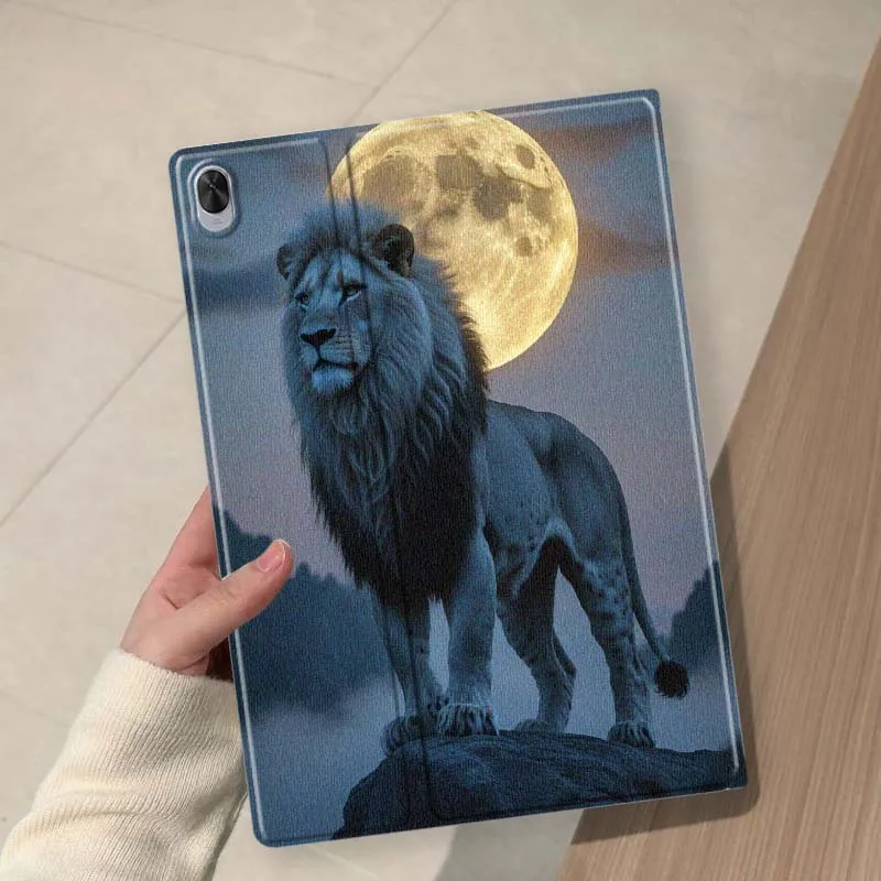 Lion Roaring Night Moon Rock For Huawei MediaPad 11 M5 M6 ES Pro M5Lite Honor Pad V7 V8 X7 X8 X9 GT Pro Tab Tablet Case Soft