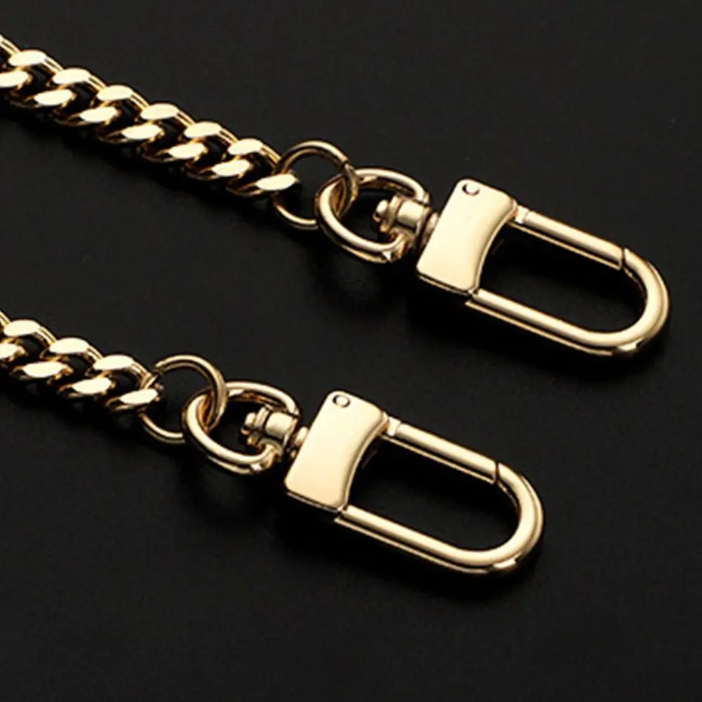 Fashion High Quality 40/60/90cm Shoulder Bag Strap Handbag Handles Long Beaded Chain Shoulder Bag Straps Metal Chain Belt