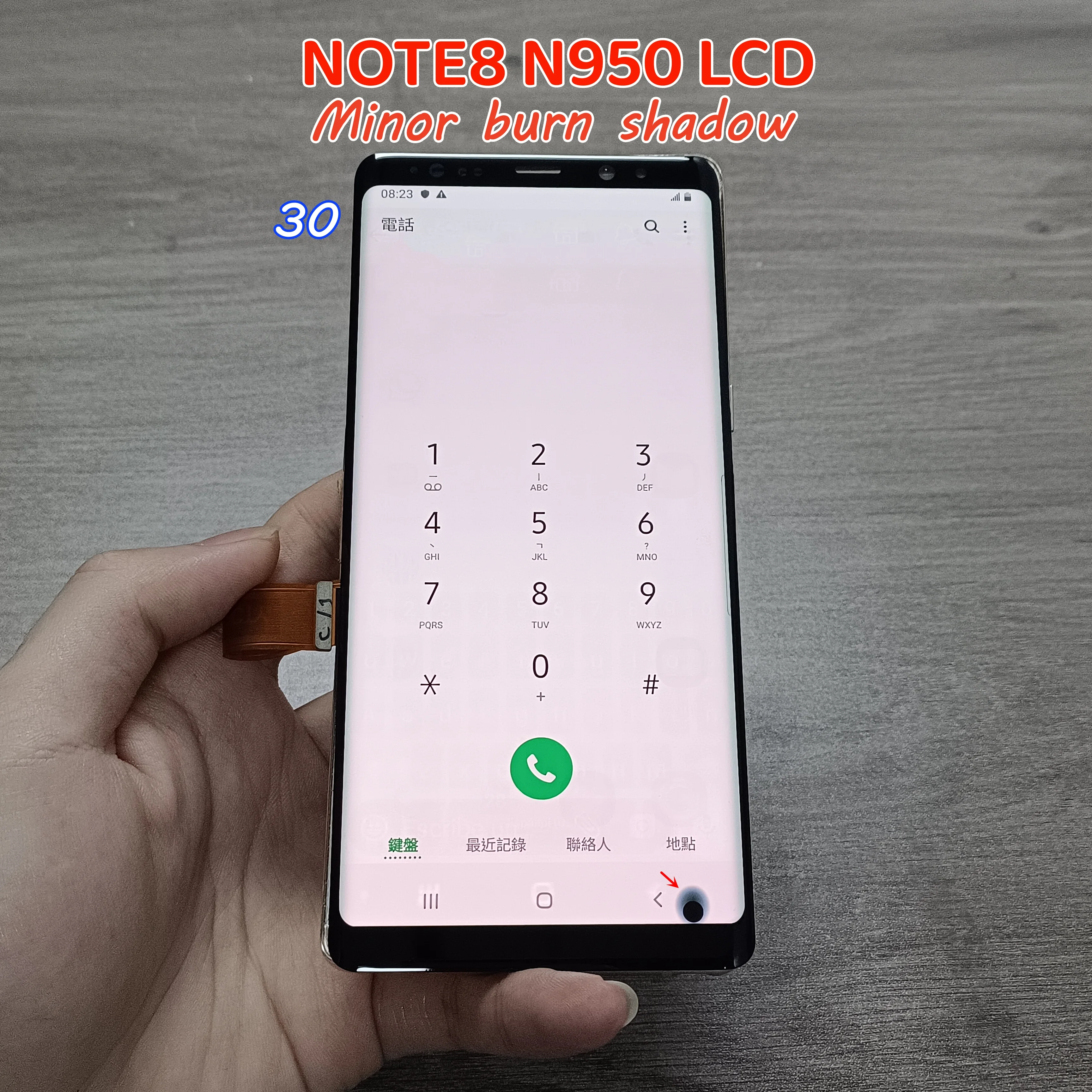 6,3-calowy wyświetlacz AMOLED do Samsung Galaxy Note 8, ekran LCD SM-N950F N950A N950U N950F/DS LCD z ekranem wyświetlacza z wadą