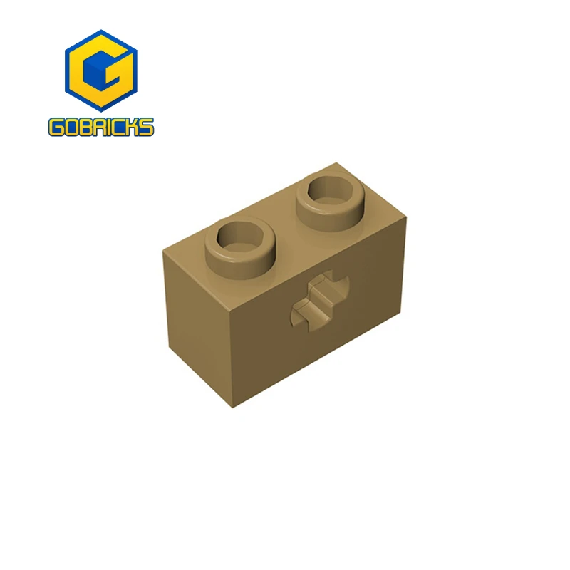 

Gobricks GDS-633 1 PCS brick with shaft hole 1X2 brick compatible with children's DIY Educational Building Blocks Technical