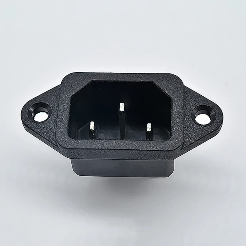 250V 10A IEC320 C14 enchufe entrada cable alimentación macho 3 pines, envío directo