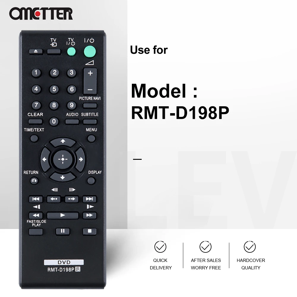 RMT-D198P compatible con Sony, mando a distancia, reproductor de DVD, SR760, SR170, DVPSR170, RMTD198P