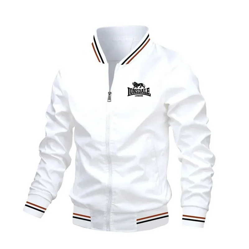 

Men's Casual Long-Sleeved Zipper Trend Jacket Spring Autumn Fashionable Outdoor Sports Cycling Traveling Jacket