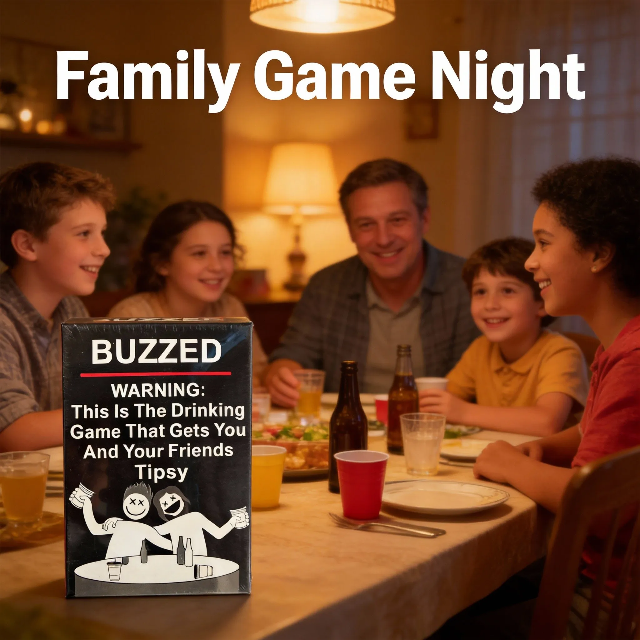 

Настольная карточная игра для взрослых «Buzzed» (английская версия) для друзей, идеально подходит для вечеринок и игровых вечеров, 3-20 игроков.