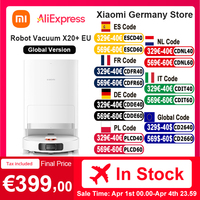 Global Version Xiaomi Robot Vacuum X20 + Voice Control Automatic Dust Collection Whole House Scan Hair Liquid Cleanin