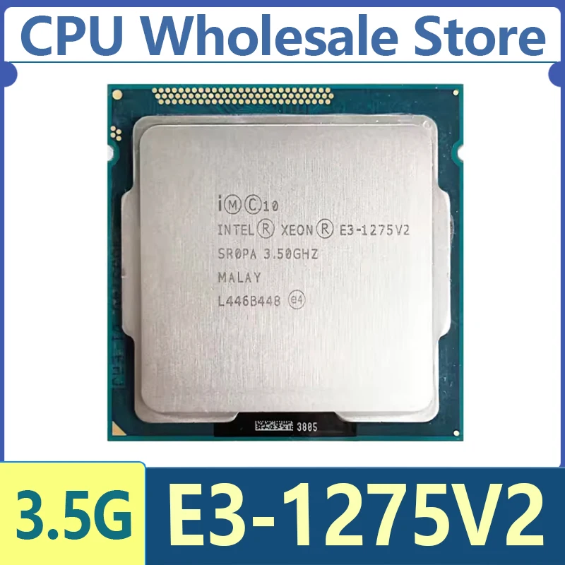 Intel Xeon E3-1275V2 E3 1275 V2 3,5 GHz CPU de cuatro núcleos usada 8M 77W LGA 1155