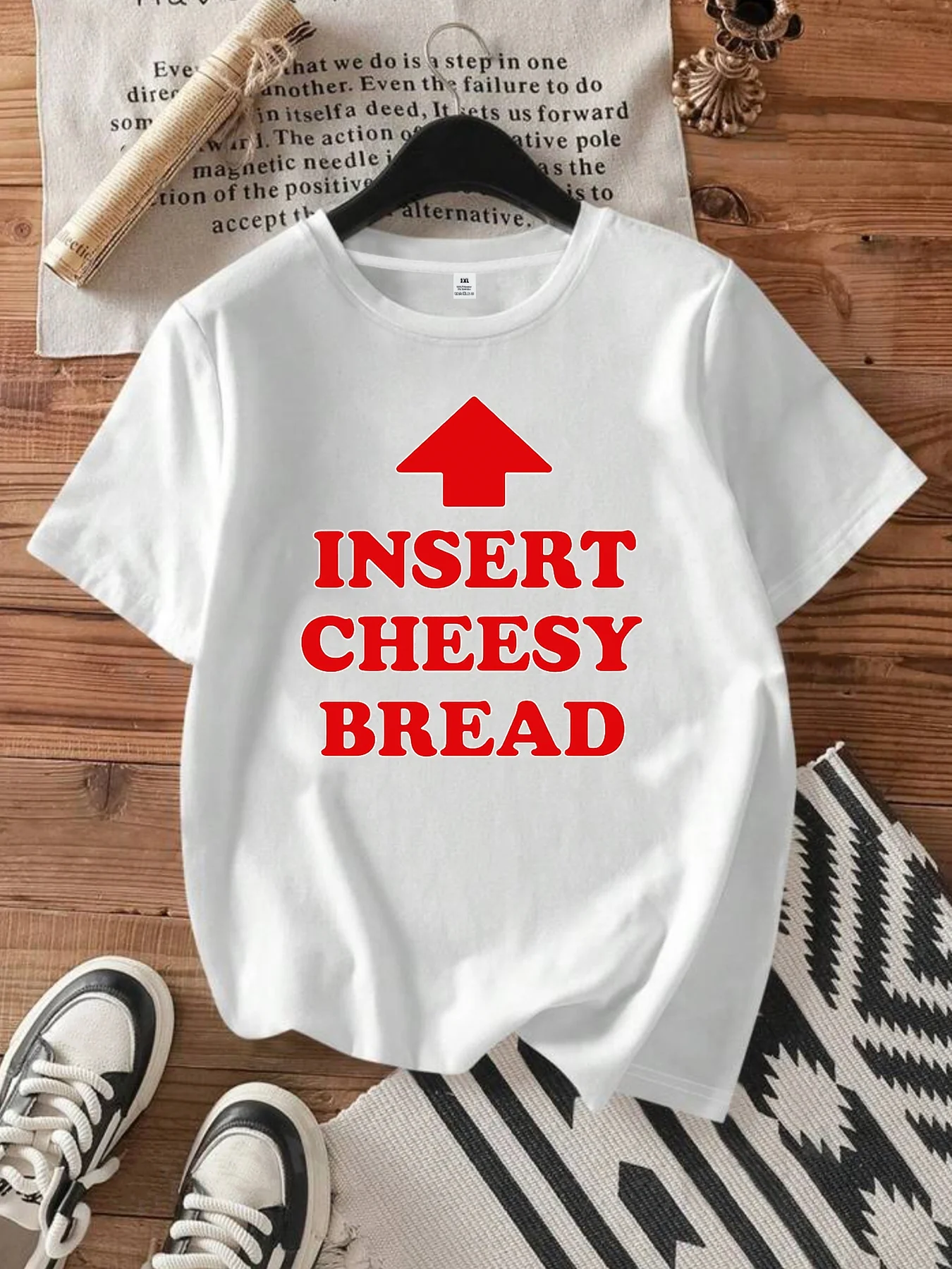 

【WDS0091】Plus size women's round neck short sleeve T-shirt with elastic half sleeves and trendy prints