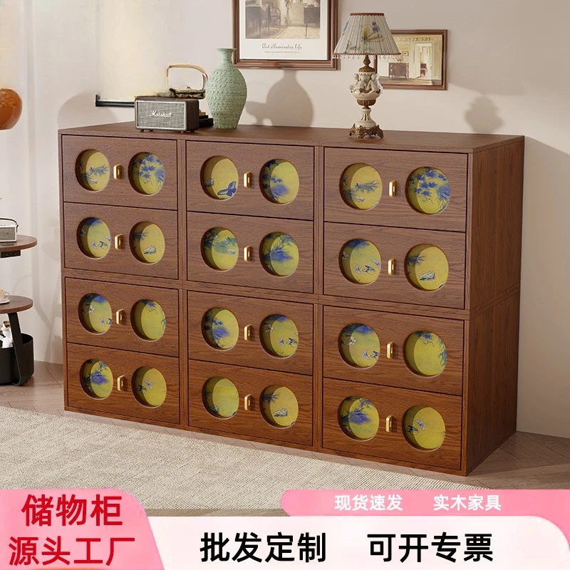 Fragrant cloud yarn bucket cabinet, bedroom bedsidetable, household locker, living room, diningside cabine, retro wallcabine