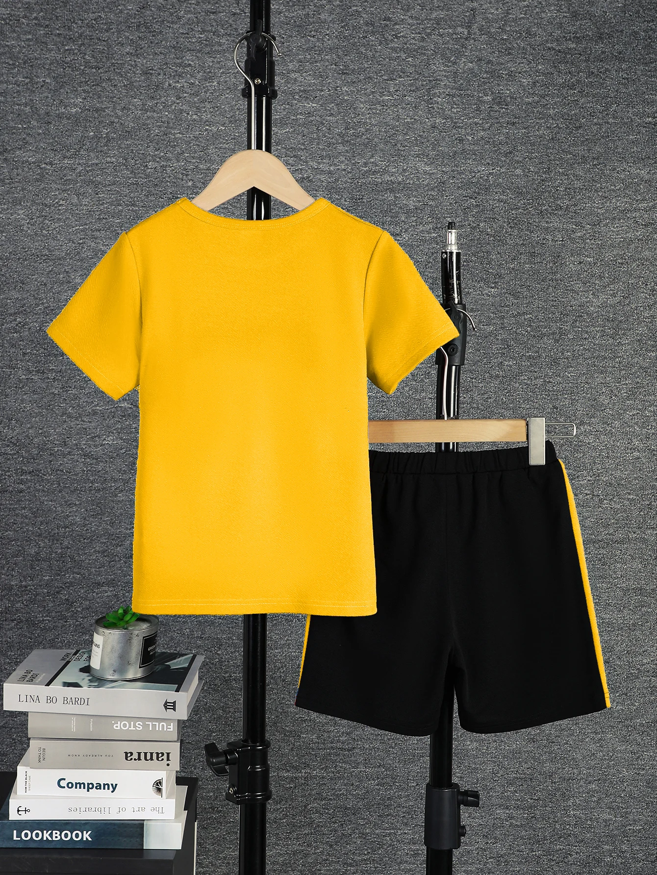 2-teiliges Set für Jungen, lässiges Outfit, Farbblock-Kurzarm-T-Shirt und Shorts, bequeme Sommer-Kinderkleidung, 8 Farben für Alter 7–15 Jahre – Detail 12