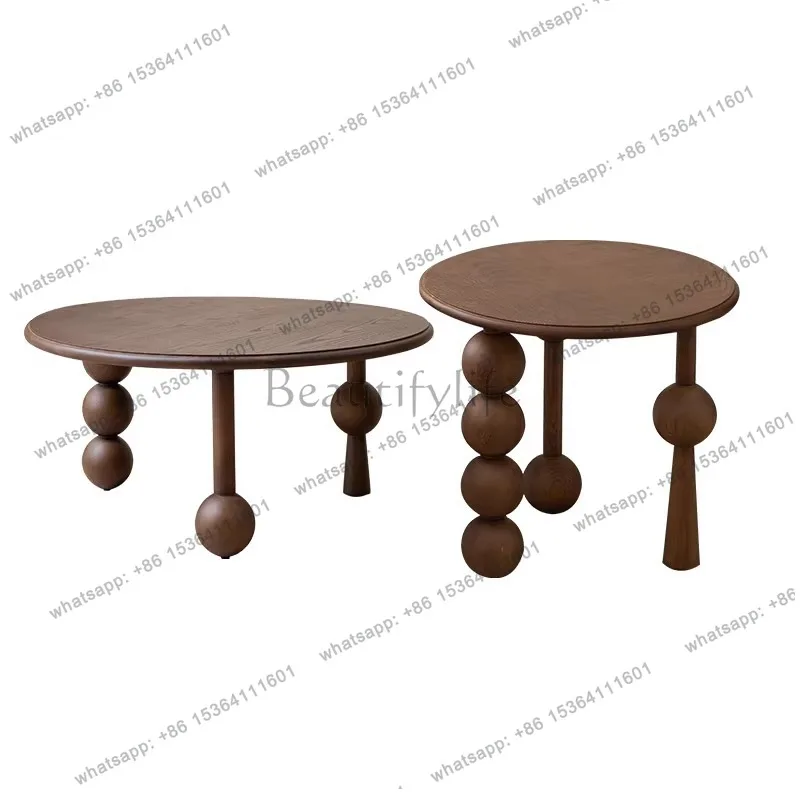 

Medieval style coffee table Modern simple household living room Small apartment tea table