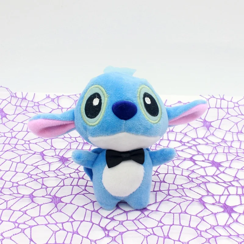 Disney Lilo&Stitch Stitch Backpack Pendant Plush Fur Doll Toys For Birthday Gift Car Keychain 10cm