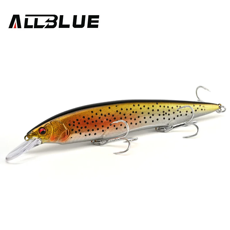 ALLBLUE KANATA+1 Fishing Lure Wobbler 16cm 33g Floating Hard Bait Tungsten Longcast Minnow Pike Bass Saltwater Freshwater Tackle