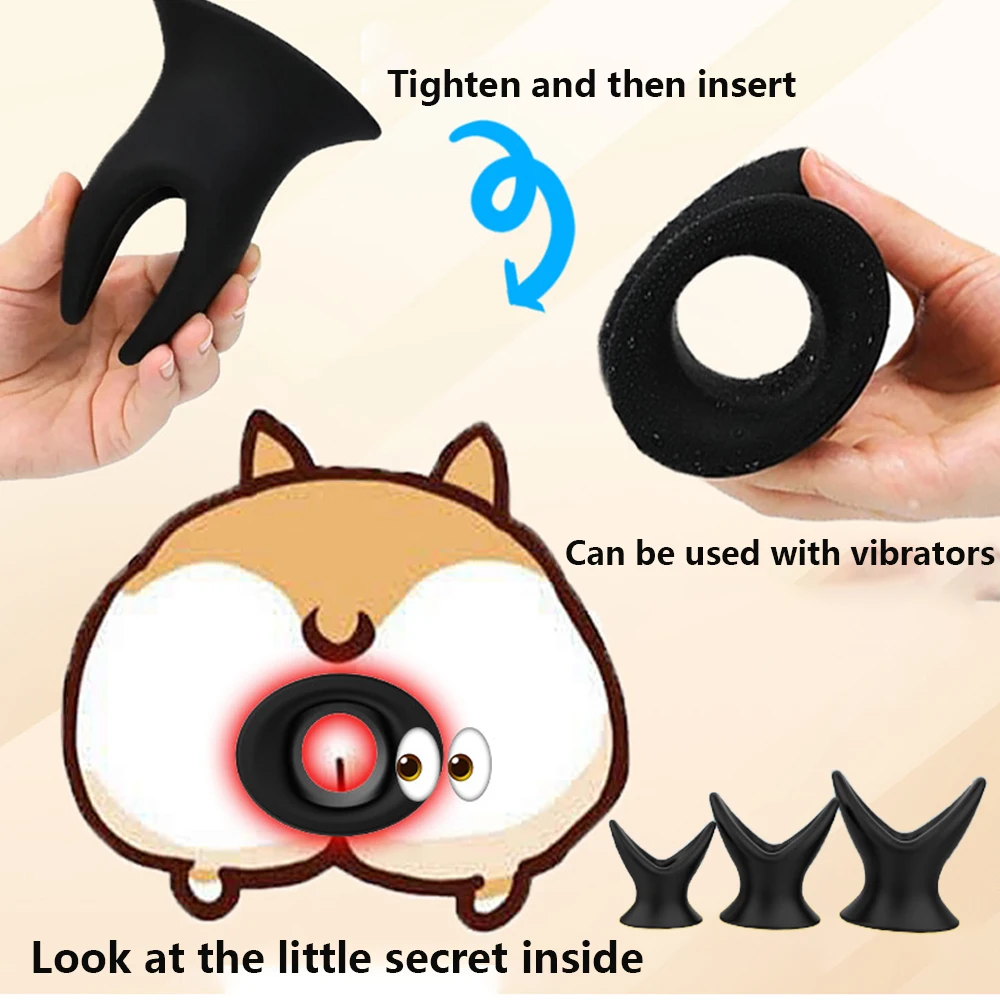 الشرج موسع سيليكون جوفاء موسع المهبل منظار بعقب المكونات الشرج المتوسع المكونات الشرج الرجال النساء مثلي الجنس BDSM الاستمناء الجنس لعب