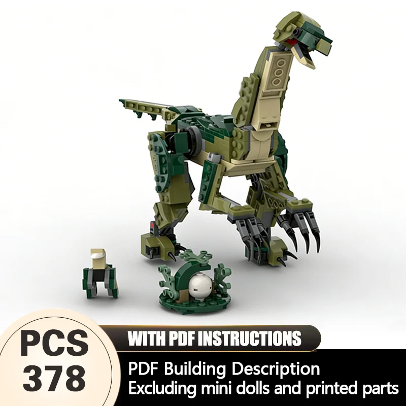 

Creators Animal Series Model MOC Building Bricks Therizinosaurus Modular Technology Gifts Holiday Assemble Children Toys Suit