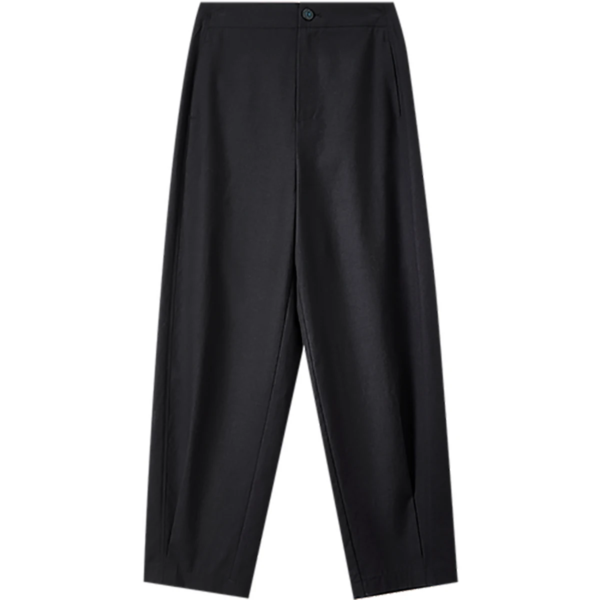 SENTUBILA Comfortable Dark blue Pants For Ladies 2025 New Commuting Slim Elastic High Waisted Pants For Women's Party 152K57196
