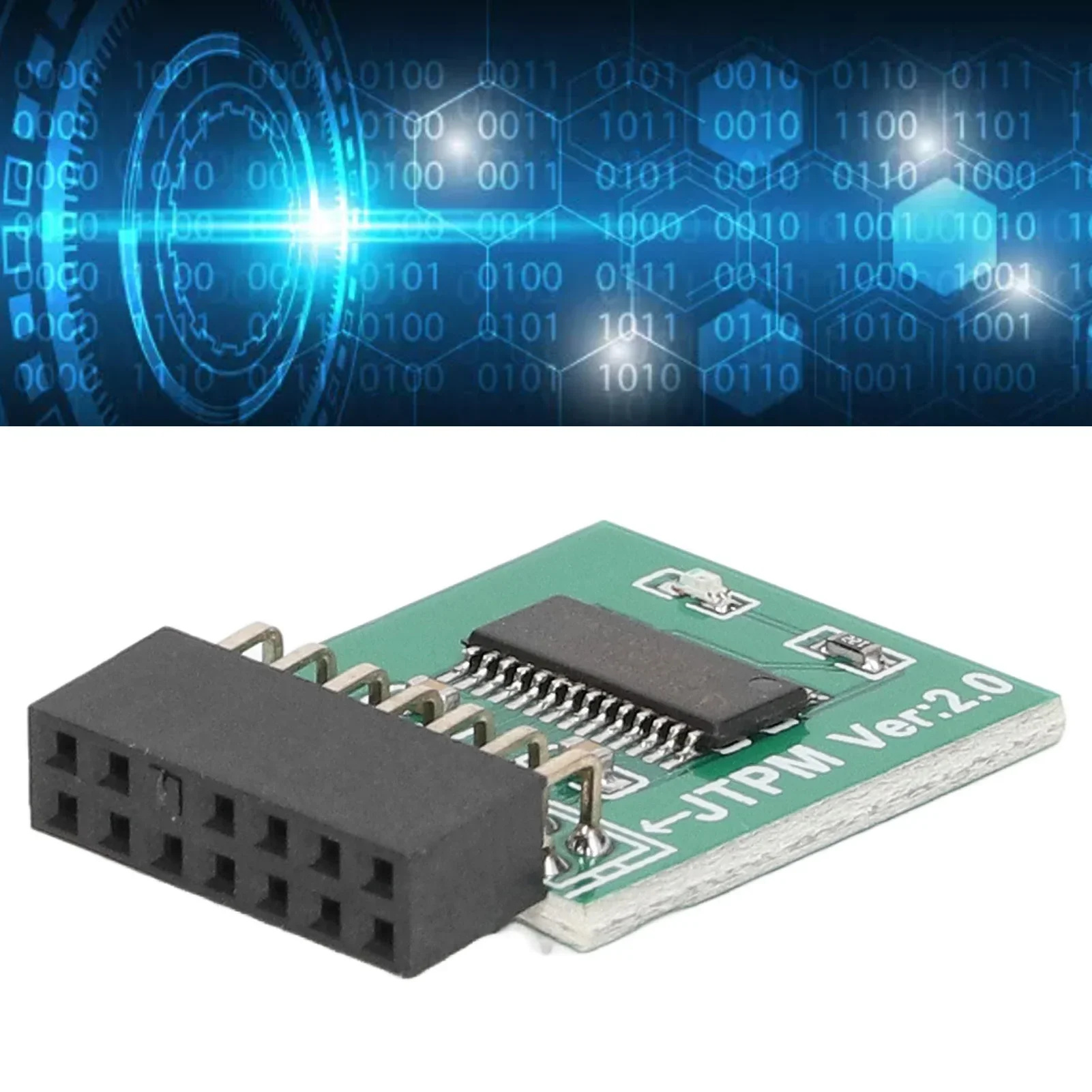 14 Pin LPC Interface TPM Module Board For MSI TPM 2.0 Module Strong Encryption for Win11 Green for MSI TPM2.0 Module TPM Module image 4