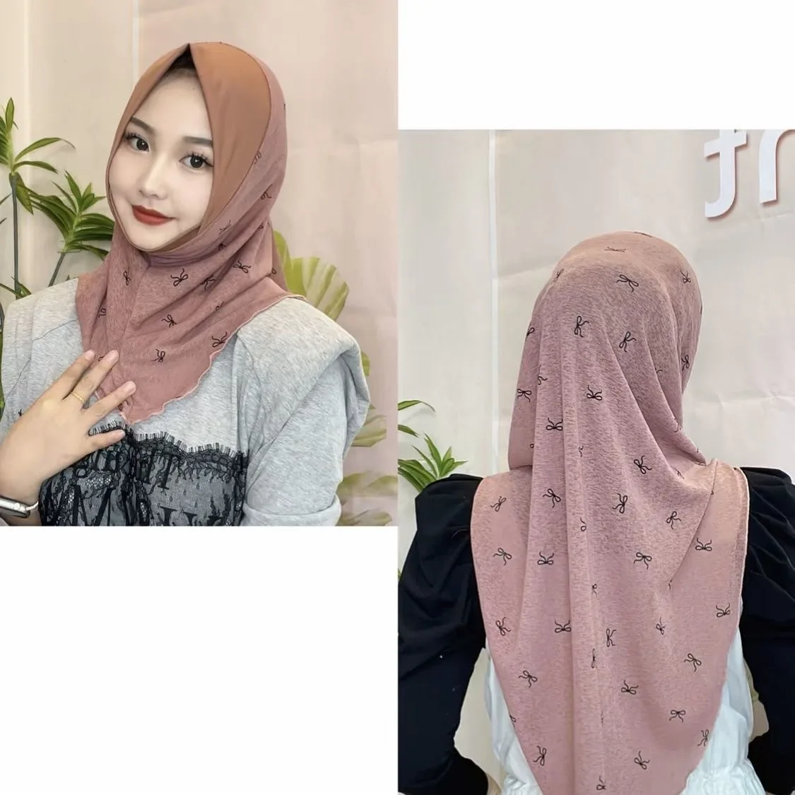 Summer Airy Muslim Girls Wrap Instant Hijabi Scarves